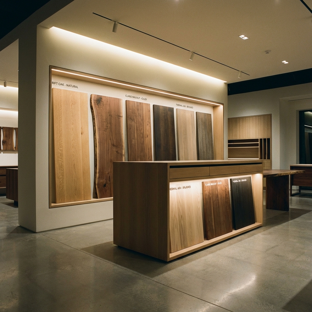 Showroom Materialauswahl